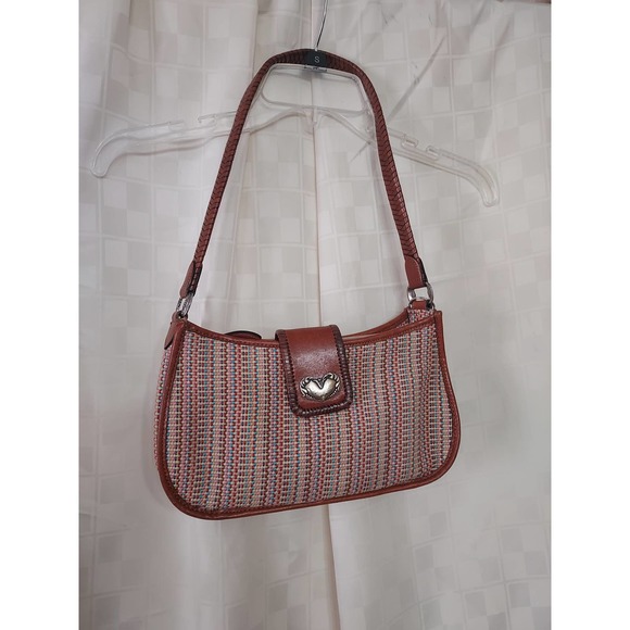 Fossil Woven Fall Brown/Multi Color Small Bag - Picture 1 of 11